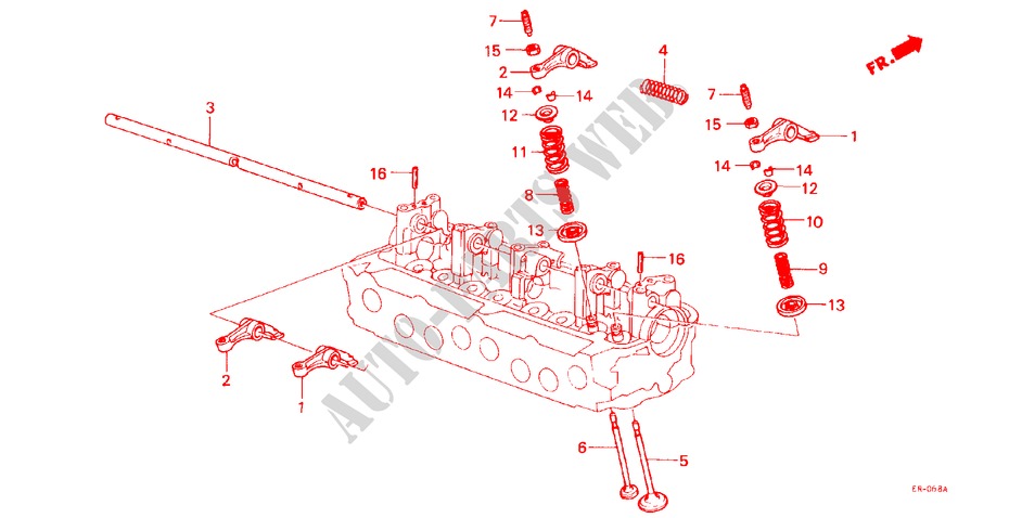 VALVE/ROCKER ARM for Honda JAZZ DX 3 Doors 5 speed manual 1984