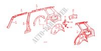 BODY STRUCTURE COMPONENTS (WAGON) for Honda CIVIC WAGON DX 5 Doors 5 speed manual 1983