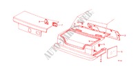 REAR TRAY/TRUNK SIDE TRAY (4D) for Honda CIVIC GL 4 Doors 5 speed manual 1982