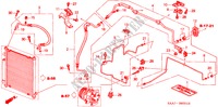 AIR CONDITIONER (HOSES/PIPES)(RH) for Honda JAZZ 1.4SE 5 Doors 5 speed manual 2002