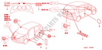 EMBLEMS/CAUTION LABELS for Honda JAZZ 1.4LS 5 Doors 5 speed manual 2003