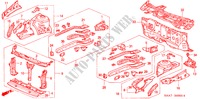FRONT BULKHEAD/DASHBOARD for Honda JAZZ 1.4LS 5 Doors 5 speed manual 2003