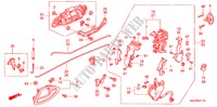 REAR DOOR LOCK/OUTER HAND LE (2) for Honda JAZZ 1.2S-S 5 Doors 5 speed manual 2002