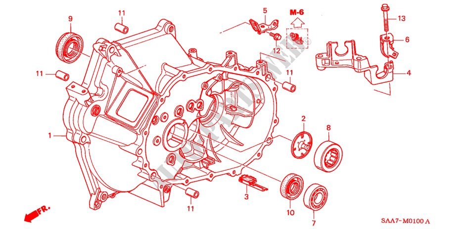 CLUTCH CASE for Honda JAZZ 1.2S 5 Doors 5 speed manual 2003