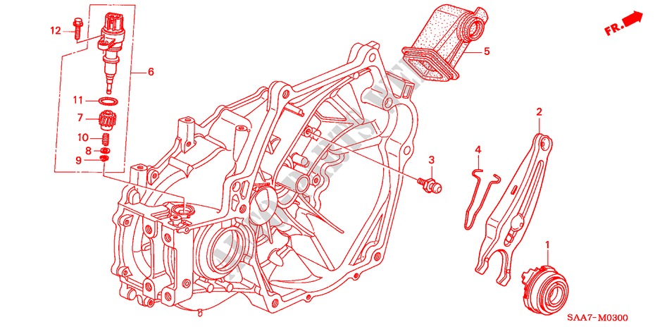 CLUTCH RELEASE for Honda JAZZ 1.2ES 5 Doors 5 speed manual 2002