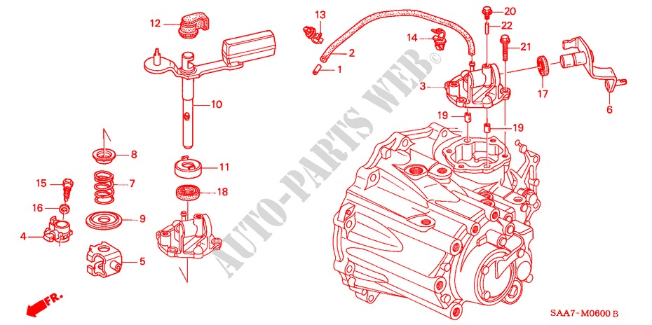 SHIFT ROD/SHIFT ARM for Honda JAZZ 1.2ES 5 Doors 5 speed manual 2002