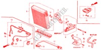 AIR CONDITIONER (COOLING UNIT)(RH) for Honda JAZZ 1.4 SE 5 Doors 5 speed manual 2005