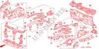 FRONT BULKHEAD/DASHBOARD for Honda JAZZ 1.2 S 5 Doors 5 speed manual 2004