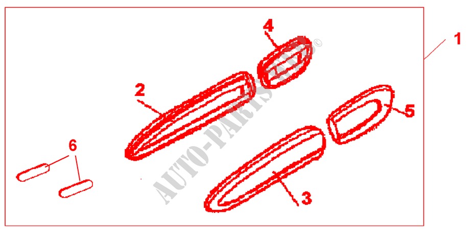 BODY SIDE MOULDINGS for Honda JAZZ 1.2 E 5 Doors 5 speed manual 2005