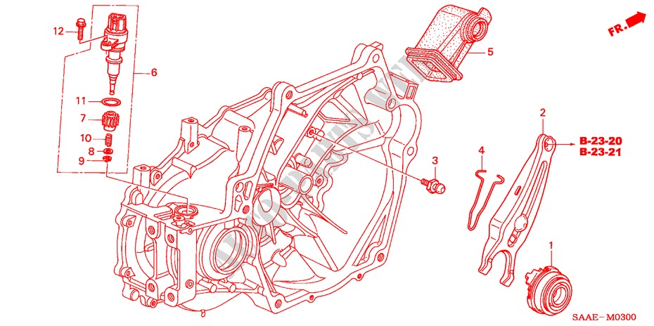 CLUTCH RELEASE for Honda JAZZ 1.4 SE       SPORT 5 Doors 5 speed manual 2004
