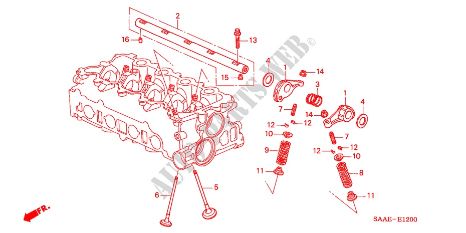 VALVE/ROCKER ARM for Honda JAZZ 1.2 E 5 Doors 5 speed manual 2005
