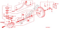 BRAKE MASTER CYLINDER/ MASTER POWER (2) for Honda JAZZ S4ES 5 Doors 5 speed manual 2006
