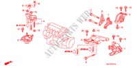 ENGINE MOUNTS (CVT) for Honda JAZZ 1.4 LS 5 Doors full automatic 2006