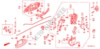 REAR DOOR LOCKS/ OUTER HANDLE (2) for Honda JAZZ 1.4 SES 5 Doors 5 speed manual 2007