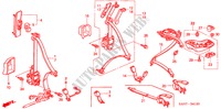 SEATBELTS for Honda JAZZ 1.4 SES 5 Doors 5 speed manual 2007