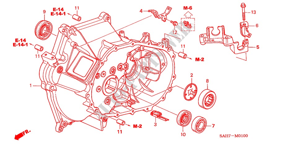 CLUTCH CASE for Honda JAZZ 1.4 LS 5 Doors 5 speed manual 2006