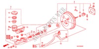 BRAKE MASTER CYLINDER/ MASTER POWER (LH) for Honda JAZZ 1.4 LS 5 Doors 5 speed manual 2008