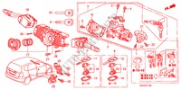 COMBINATION SWITCH (LH) for Honda JAZZ 1.4 LS 5 Doors 5 speed manual 2008