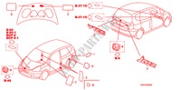 EMBLEMS/CAUTION LABELS for Honda JAZZ 1.4 LS 5 Doors 5 speed manual 2008