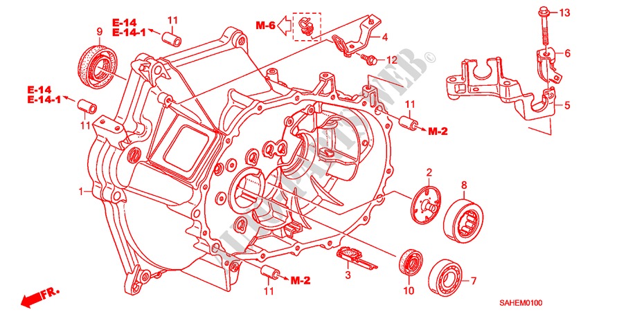 CLUTCH CASE for Honda JAZZ 1.2 S-S 5 Doors 5 speed manual 2008