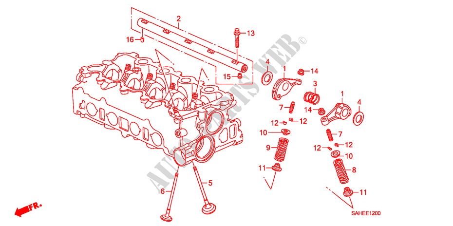 VALVE/ROCKER ARM for Honda JAZZ 1.2 C-S 5 Doors 5 speed manual 2008