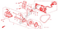AIR CONDITIONER (COMPRESSOR)(1600) for Honda CIVIC CRX 1.6I-16 3 Doors 5 speed manual 1986