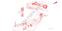 HEATER DUCT for Honda CIVIC GL 4 Doors 5 speed manual 1986