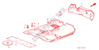 FLOOR MAT for Honda CIVIC SHUTTLE DX 5 Doors 5 speed manual 1987