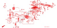 AIR CLEANER (PGM FI) for Honda INTEGRA SX 16 3 Doors 5 speed manual 1986
