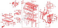 CYLINDER BLOCK/OIL PAN (PGM FI) for Honda INTEGRA SX 16 3 Doors 5 speed manual 1986
