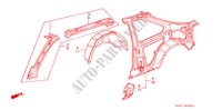 INNER PANELS (3D) for Honda INTEGRA SX 16 3 Doors 5 speed manual 1986