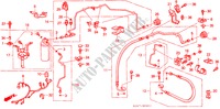AIR CONDITIONER (HOSES/PIPES)(LH) for Honda LEGEND V6 2.7I 4 Doors 5 speed manual 1988