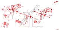BRAKE & CLUTCH PEDAL (LH) for Honda LEGEND V6 2.7I 4 Doors 5 speed manual 1988