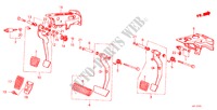 BRAKE & CLUTCH PEDAL (RH) for Honda LEGEND V6 2.7I 4 Doors 5 speed manual 1988