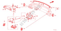 INSTRUMENT PANEL UPPER (LH) for Honda LEGEND V6 2.7I 4 Doors 5 speed manual 1988