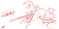 REAR LOWER ARM REAR STABILIZER for Honda LEGEND V6 2.7I 4 Doors 4 speed automatic 1988