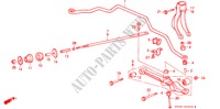 FRONT LOWER ARM/ FRONT STABILIZER for Honda LEGEND V6 2.7I 4 Doors 5 speed manual 1990