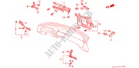 INSTRUMENT STAYS (LH) for Honda LEGEND V6 2.7I 4 Doors 5 speed manual 1990
