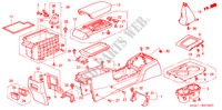 CONSOLE for Honda ACCORD 2.4          VTI-E 4 Doors 5 speed manual 2005