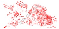 ENGINE MOUNTING BRACKET (L4) for Honda ACCORD 2.4          VTI-E 4 Doors 5 speed manual 2004