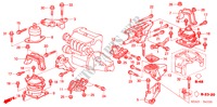 ENGINE MOUNTS (L4) (MT) for Honda ACCORD 2.4          VTI-E 4 Doors 5 speed manual 2006