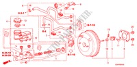 BRAKE MASTER CYLINDER/ MASTER POWER for Honda ACCORD 2.4          VTI-L 4 Doors 5 speed manual 2007
