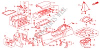 CONSOLE for Honda ACCORD 2.4          VTI-L 4 Doors 5 speed manual 2007
