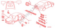 EMBLEMS/CAUTION LABELS for Honda ACCORD 2.4          VTI-L 4 Doors 5 speed manual 2007