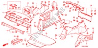 REAR TRAY/SIDE LINING for Honda ACCORD 2.4          VTI-L 4 Doors 5 speed manual 2007