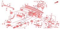 INSTRUMENT PANEL (RH) for Honda ACCORD EX 3 Doors 4 speed automatic 1986