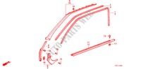 OPENING TRIM (2D) for Honda ACCORD EX-2.0I 3 Doors 4 speed automatic 1986
