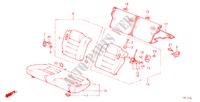 REAR SEAT (2D) for Honda ACCORD EX 3 Doors 5 speed manual 1986