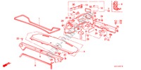 REAR TRAY/ TRUNK SIDE GARNISH (4D) for Honda ACCORD EX 4 Doors 5 speed manual 1986