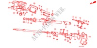 STEERING COLUMN (LH) for Honda ACCORD LX 4 Doors 4 speed automatic 1986